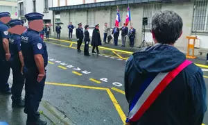 Le préfet du Cantal, l'inspectrice nationale de la police et le directeur départemental